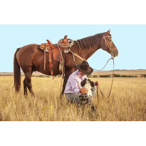 A Cavallo in un Ranch nel Wyoming